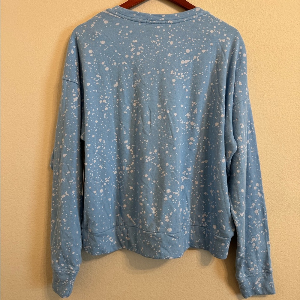P.J. Salvage Flick of a Brush Long Sleeve Top It’s All Good Sweatshirt Blue L - Picture 10 of 15